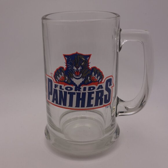 Florida Panthers Glass Mug with Handle - Picture 1 of 14
